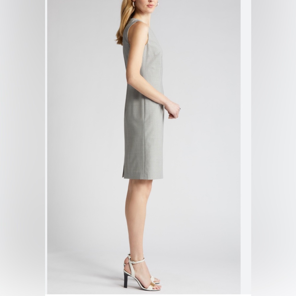 Grey sheath dress tag says 14 but check measurements